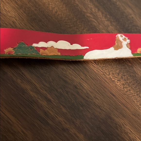 Diane Weiss custom made hand painted belt. Cocker Spaniel main image 7